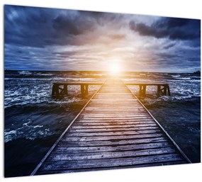 A móló képe nappal (70x50 cm)