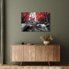 Kép - Vízesések az őszi tájban (90x60 cm)