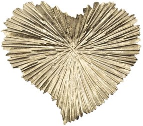 Szív alakú tálca, 29x25 cm, arany - HEART