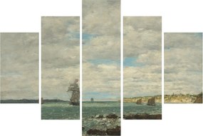Kép - Eugène Boudin, Coast of Brittany, reprodukciók (150x105 cm)
