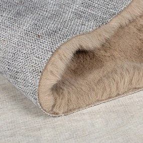 Barna szintetikus szőrme szőnyeg 160x230 cm Waffle Faux Fur – Flair Rugs