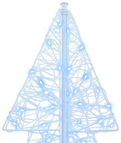 Karácsonyfa 160 LED-del Hideg Fehér 150 cm Akril
