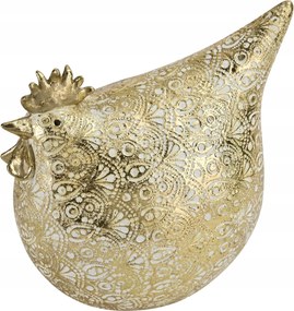 Dekorációs figura Kakas 17,5x13x19 cm arany 15331