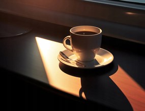 Poszter 65x50cm Kávé a reggelben