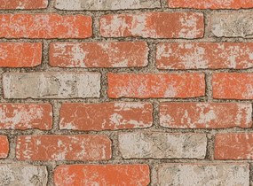 Fali tapéta tégla piros 5777-12