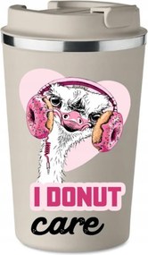 Prémium Termo Bögre bézs Nőnapi ajándék Donut Care KT_431_b