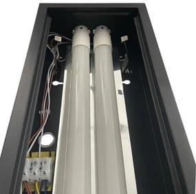 Fénycsöves lámpa T8 2xG13/18W/230V 120 cm fekete