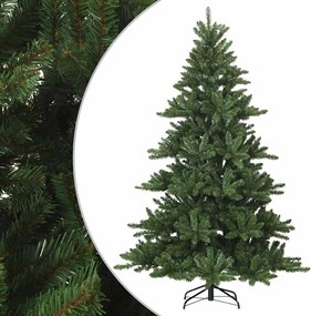vidaXL Műanyag Hajtogatós Karácsonyfa állvánnyal Zöld 210 cm PVC, acél