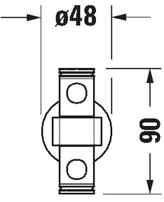 Duravit 99221000 - Fali törölközőtartó D-CODE 44,7 cm fényes króm