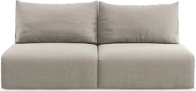 Szürkésbarna bársony kinyitható-tárolóhelyes kanapé 216 cm Kalena – Makamii