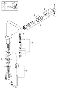 GROHE 32322DC2 - A mosogató csaptelep, rozsdamentes acél