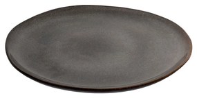 Selma tányér, kerámia, szürke/barna ø21 cm, 4 db