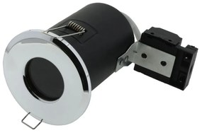 Tűzbiztos króm beépíthető mennyezet lámpa 1XGU10 35W IP65
