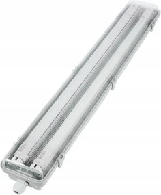 LED műszaki fénycsöves lámpatest T8 2xG13/10W/230V 6000K 60 cm IP65 fehér