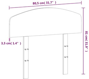 fehér tömör fenyőfa fejtámla 75 cm