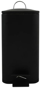 Matt fekete acél pedálos szemetes 5 l Erik – Spirella