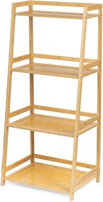 Natúr színű bambusz fürdőszobai polcos állvány 52x115 cm Elori – Bonami Essentials