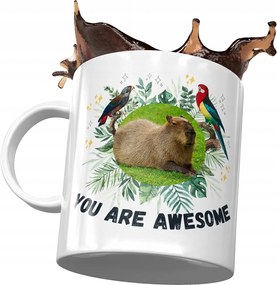 Kapibara bögre Születésnapra Névnapra Ajándék Nyomtatott Fotóval