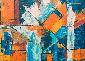 Kép - Absztrakció (üvegen) (70x50 cm)