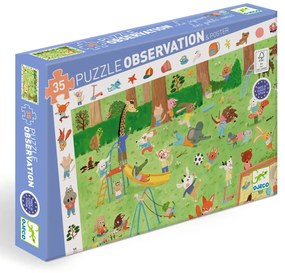 Megfigyeltető puzzle - Kisbarátok a kertben, 35 db-os - Little friends' garden