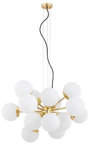 Argon 5048 - Csillár zsinóron SATELITE PLUS 15xE27/15W/230V arany