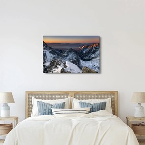 Kép - Napfelkelte a hegyekben (90x60 cm)