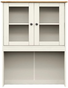 VIGO fehér tömör fenyőfa komód felső 78x30x100 cm