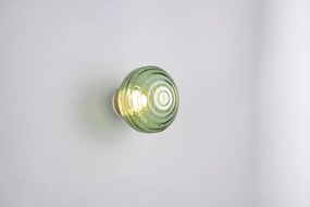 Zöld USB üveg LED fali lámpa ø 15,5 cm Earl – Reality