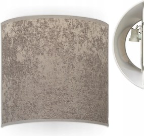 Fali lámpa Lámpabúra Szürke Ezüst E27 Félhold fali