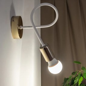 OXFORD fali lámpa 1xE27/15W/230V arany/fehér