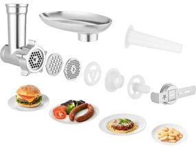 Sencor - Konyhai robotgép rozsdamentes acél tállal 1000W/230V szürke