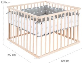 Natúr színű járóka 100x100 cm – Roba