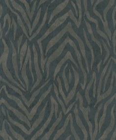 Vinil Tapéta Zebra Motívummal Szürke Barna Mosható