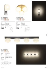 Redo 01-4308 - OVUM LED fürdőszobai mennyezeti lámpa 3xLED/5W/230V IP44 fekete