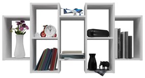 Drohmo Bilbao 7.0 fali polc, 129,5x65x20 cm, fehér