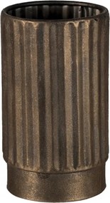 Perhaps aranyszínű fém dekorációs váza S 11x18 cm