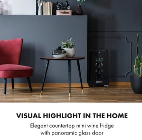 Klarstein Bellevin 8 Uno, borhűtő, 23 liter, 11 - 18 °C, 1 zóna