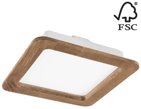 Lamkur LED Beépíthető lámpa WOODY SPOT LED/17W/230V 3000K dió 18,5x18,5 cm LD-PK-1/ORZECH