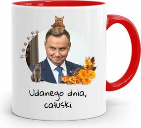 Piros Elnöki Bögre Andrzej Duda Pis Egészség felirattal