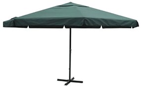 vidaXL zöld alumínium napernyő 500 cm
