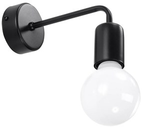 Sollux Fali lámpa DUOMO 1xE27/60W/230V fekete SLX0194