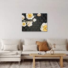 Fehér rózsa virágok képe (70x50 cm)