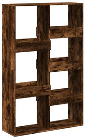 füstös tölgy színű szerelt fa térelválasztó 100 x 33 x 155,5 cm
