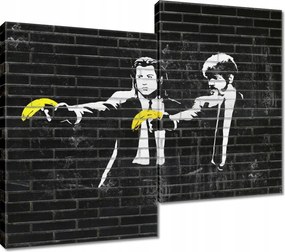 Vászonkép 80x70 Banksy Banana Fiction