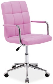 Irodai szék Q-022 öreg rózsaszín bársony 52