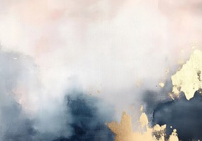 Fotótapéta szuper Effekt festői absztrakt Arany Modern sötétkék