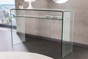 FANTOME üveg konzolasztal - 100cm