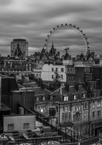 Poszter 70x100cm London városkép millenniumi körrel, Assaf Frank