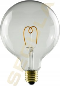 Segula 50662 Led gömblámpa, 125, átlátszó, E27, 3,2 W (20 W) 190 Lm, 2200 K