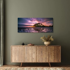 Egy kép a tengerparton naplementekor (120x50 cm)